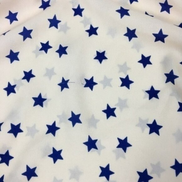 Zara Womens Size S Star Print Chiffon Boatneck Blouse‎ - Picture 3 of 6